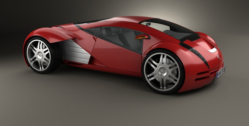 The official Lexus concept, the Lexus 2054
